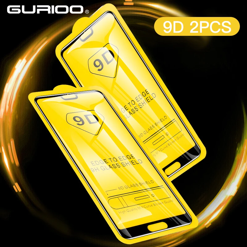 

2 PCS 9D Full Cover Tempered glass For Huawei P30 P10 P20 Lite Pro Protector Glass For huawei P Smart 2018 2019 Screen Glass