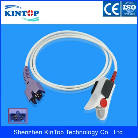 

2PCS Compatible New Masimo 1369 LNOP DCSC Adult Finger Clip SpO2 Sensor,1M for Mindray T8 Masimo 7pin
