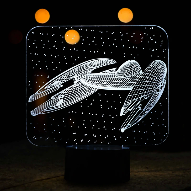 

Novelty 3D LED Visual Lamp LED Airship Model Table Lamp with Multi-colors Changing Nightlights as Holiday Gifts