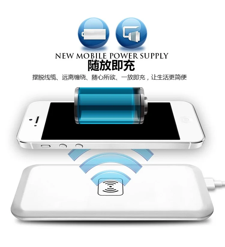 

Qi Wireless Charging Pad & Qi Wireless Charger Receiver for iPhone 7 6 5 Samsung s8 Nexus LG xiaomi huawei sony zte htc type-c