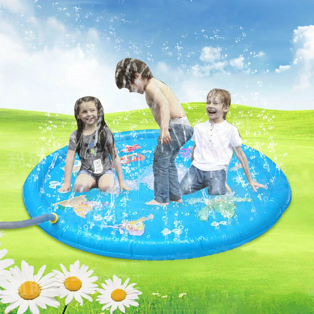 Открытый детский игровой игрушка для плавательного бассейна Спринклерный коврик рулон с газоном надувной бассейн игры пляж вечерние летняя игрушка