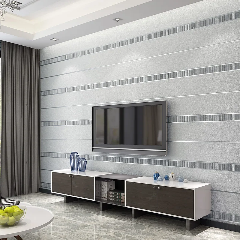 beibehang High-end modern minimalist wide line 3D deerskin striped wallpaper Bedroom living room bedside background wallpaper beibehang High-end modern minimalist wide line 3D deerskin striped wallpaper Bedroom living room bedside background wallpaper