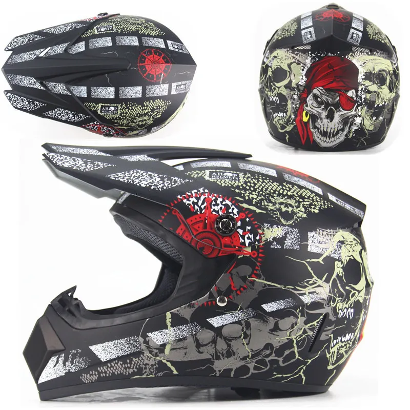 Топ ABS rмотоциклетный шлем классический велосипедный MTB DH гоночный шлем для мотокросса шлем для горного велосипеда очки как подарок - Цвет: Matte Black 9