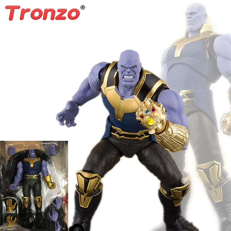 

Tronzo Action Figure 16cm Avengers Infinity War Figure PVC SHF Thanos Figure Toy Movable Infinity Gauntlet Collectible Model
