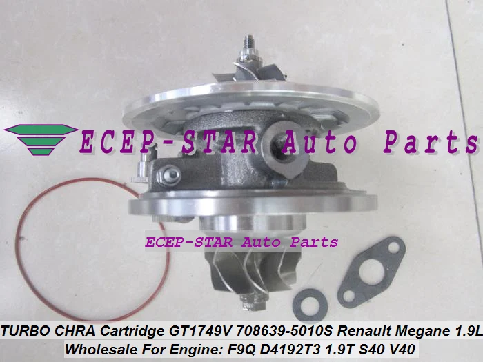 TURBO CHRA Cartridge GT1749V 708639-5010S 708639 Turbocharger Megane Scenic S40 V40 Primera F9Q D4192T3 1.9L