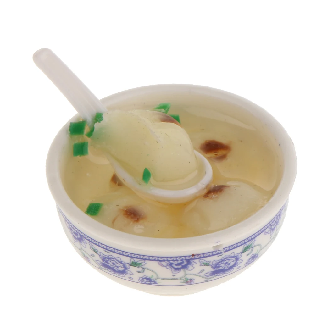 1/12 dollhouse miniatures Chinese Food kitchen accessories Great for your dolls house dining table decoration Kitchen Toys