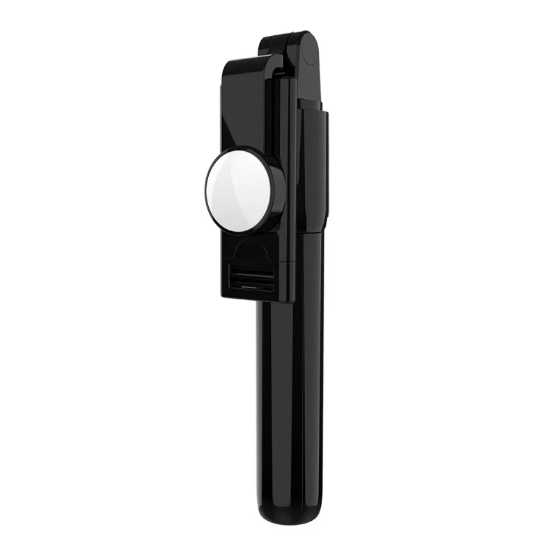 Складная мини селфи-палка Bluebooth, Универсальный штатив, выдвижной монопод для iPhone X XR SamSung S8/S9 Xisomi 9/8 HuaWei P20/30 - Цвет: Черный