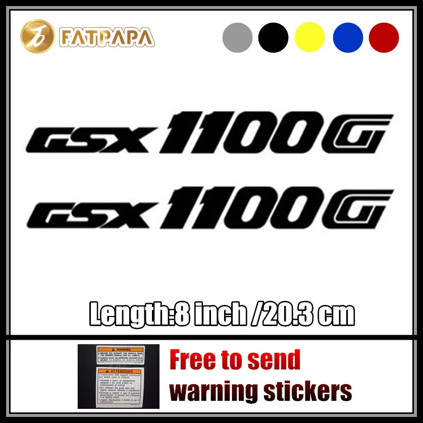 

motorcycle bike Fuel tank Wheels Fairing notebook Luggage helmet MOTO Sticker decals For SUZUKI GSX1100 G GSX 1100 G