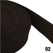 02 Coffee 20mm 25mm 38mm 50mm wide Imicka webbing