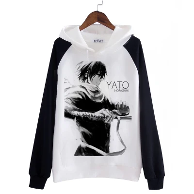 [Сток] аниме Noragami Yato Yukine печатных Косплей флис Толстовка S-XXL Зимний пуловер Топ Футболка унисекс