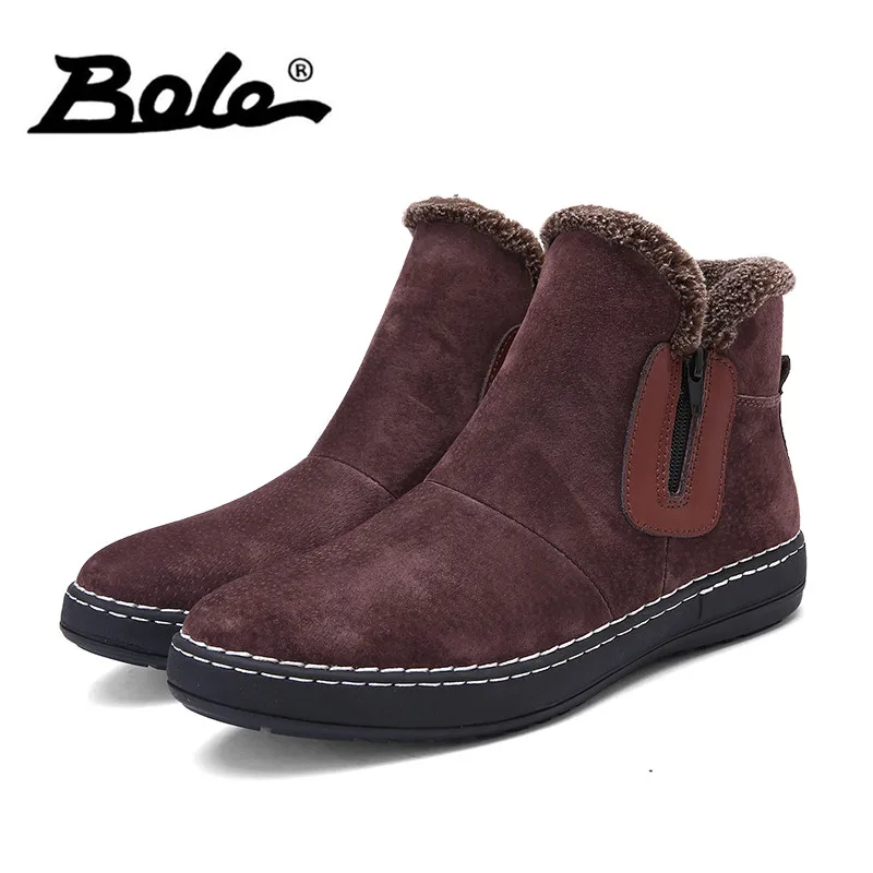 Bole Fashion Handmade Cow Suede Men Boots Bole Fashion Handmade Cow Suede Men Boots
