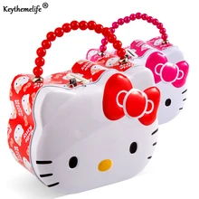 

Keythemelife Hello Kitty Money box Money Saving Box Coin Piggy Bank Storage Box with Lock candy boxes for Kids 2C
