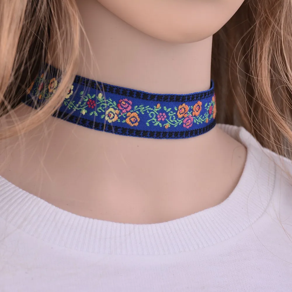 Multicolore-Flower-Floral-Design-Vintage-Blue-Embroidery-Choker-Necklace-Choker-Boho-Jewelry-Lace-Ethnic-Necklace-Adjustable (3)