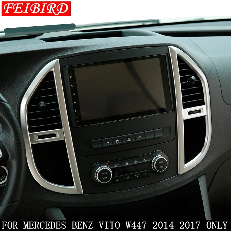 Аксессуары для Mercedes-Benz Vito W447 2 шт. ABS Средний контроль кондиционер Панельное литье крышка комплект отделка