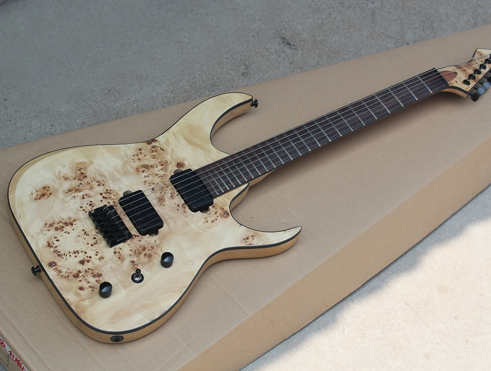 

ASH body Electric guitar with black hardware, rosewood fingerboard,can be customized