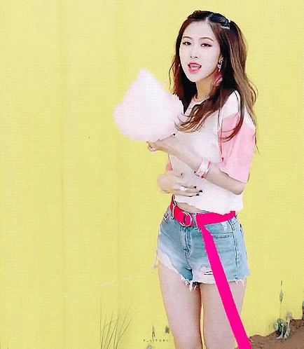 

kpop Blackpink ROSE 2019 Pink super long trend fashion belt women streetwear harajuku Belt Canvas Casual Wild girls Woven Belt