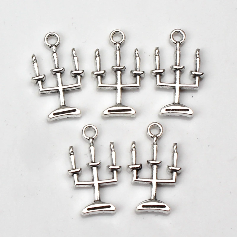 

8pcs Charms Candlestick 14*24mm Hollow Antique charms,pendant fit,Vintage Tibetan Silver bronze golden,DIY bracelet necklace