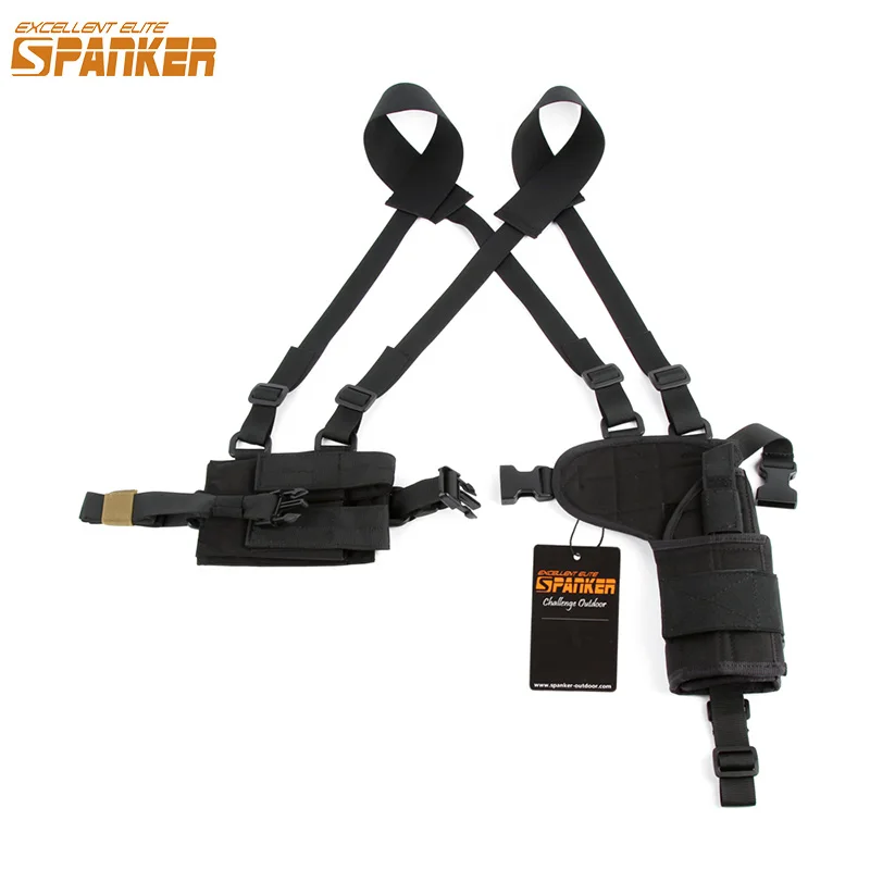 

EXCELLENT ELITE SPANKER Tactical Universal Armpit Rig with Pistol Holster Magazine Pouch Military Hunting Underarm Suit