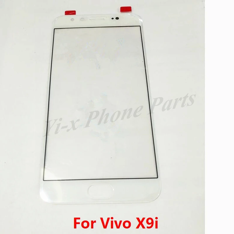 

50PCS/lot White Black Gold For Vivo X9i Front Glass Touch Screen Panel Mobile Phone Replacement Parts