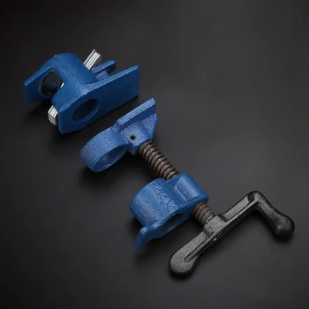 

Cast Iron Wood Gluing Pipe Clamp Quick Release 1/2 3/4Inch Clip Set Woodworking Tool HVR88