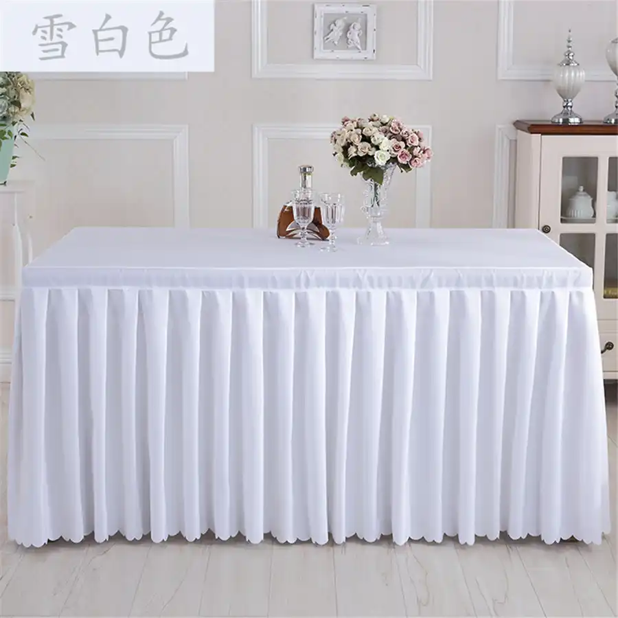 White Black all Sizes Table Skirt Skirting Cloths Wedding Events Tablecloths