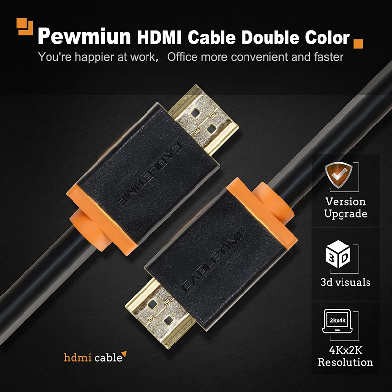Cabletime НОВЫЙ Thunderbolt HDMI кабель 4K 2 0 60hz к hdmi адаптер 1 м 8 3 5 аудио экстрактор для ПК