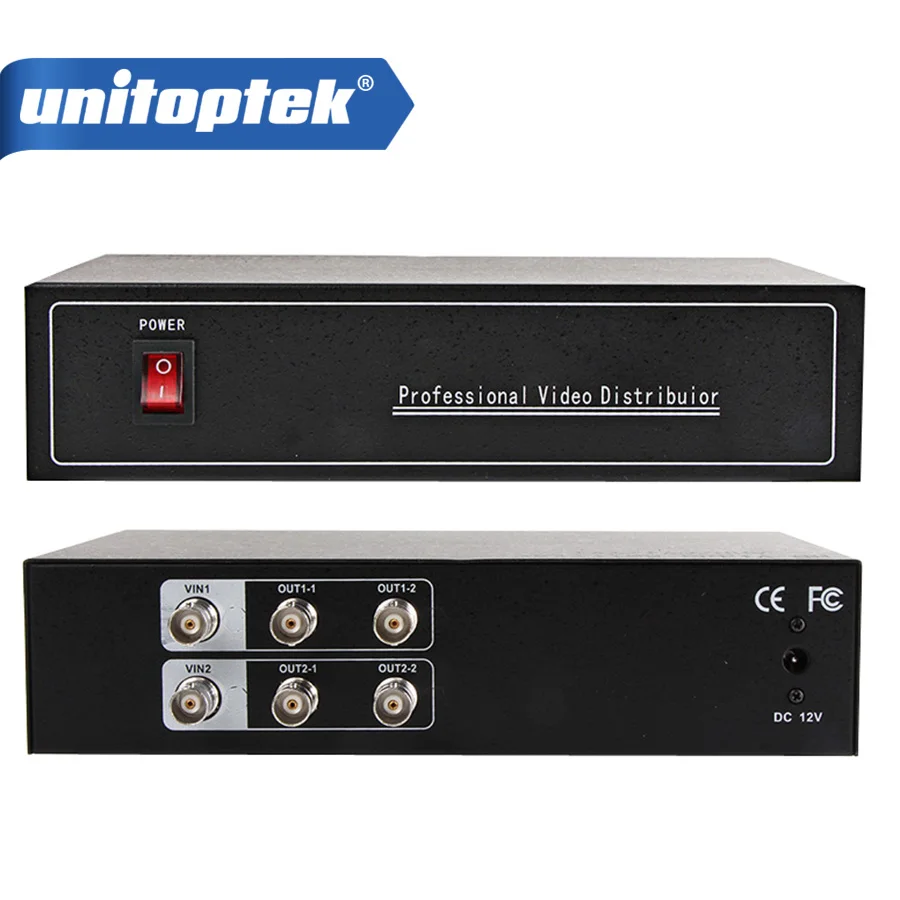 

Video Distributor 2 Points 4 Output, AHD,HDCVI,HDTVI Camera BNC In&Out Distance Max To 300-600M,Baud Rate Of 2400/4800/9600