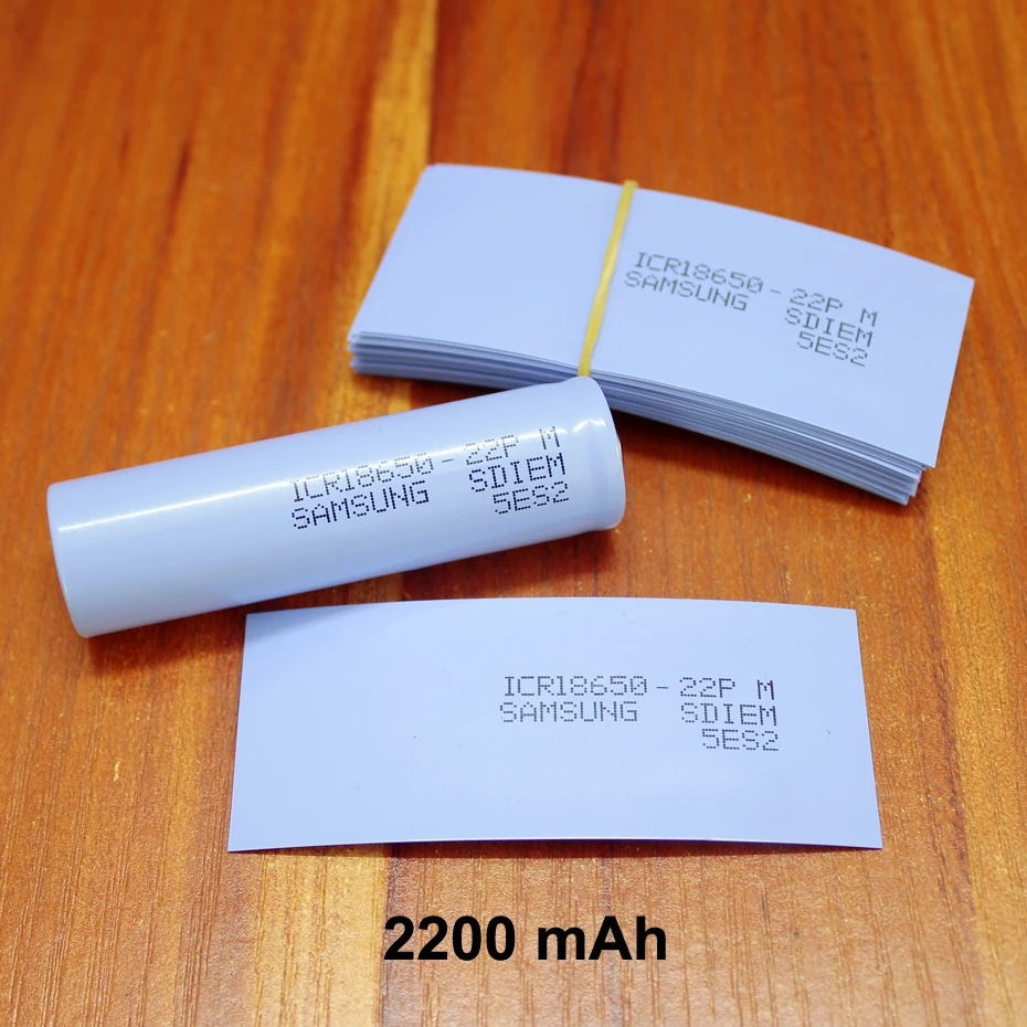 

100pcs/lot Lithium Battery Skin Insulation Film 18650 Special Pvc Plastic Heat Shrinkable Tube Shrink 2200mah