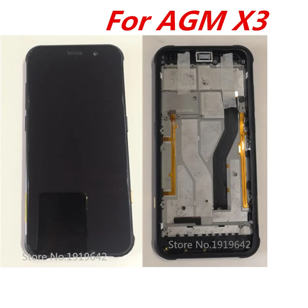 

New Original For AGM X3 5.99'' IP68 LCD Assembly Display With Frame + Touch Screen Repair Panel Glass Digitizer Repair Parts