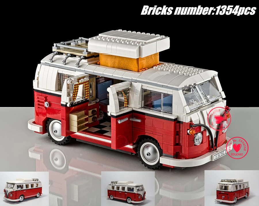 

NEW LED Camper Van creator fit legoings technic city model Building block Bricks diy Toys gift kid cars boys