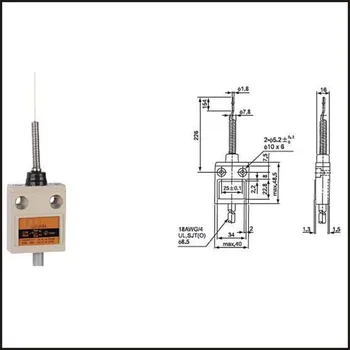 

Switch travel limit switch 15A Electrical Safety Key Interlock switch Compact Prewired switch CZ-3169