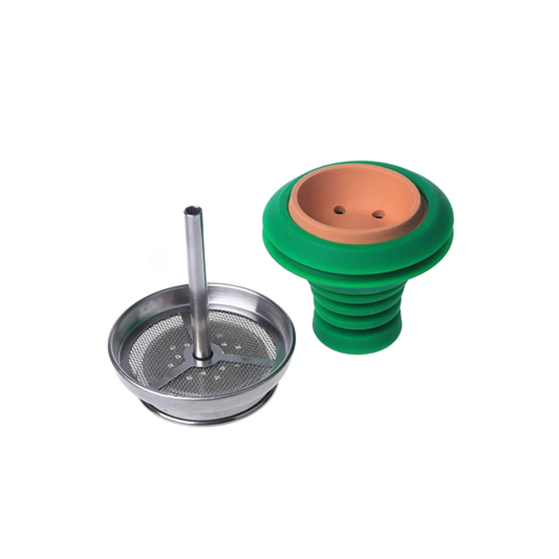Для курения Dogo высококачественный силикон с глиной кальяна чаша для кальяна чаша высота 8,7 см с чаша с трубой