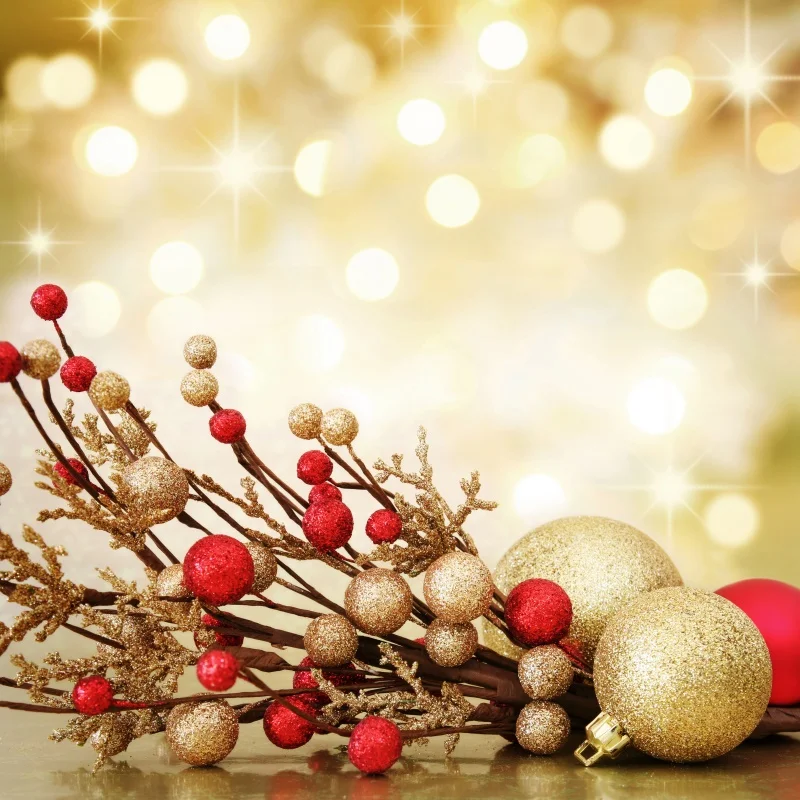 

Laeacco Glitter Shiny Gold Polka Dot Pine Ball Christmas Child Portrait Photo Backgrounds Photo Backdrops Photocall Photo Studio