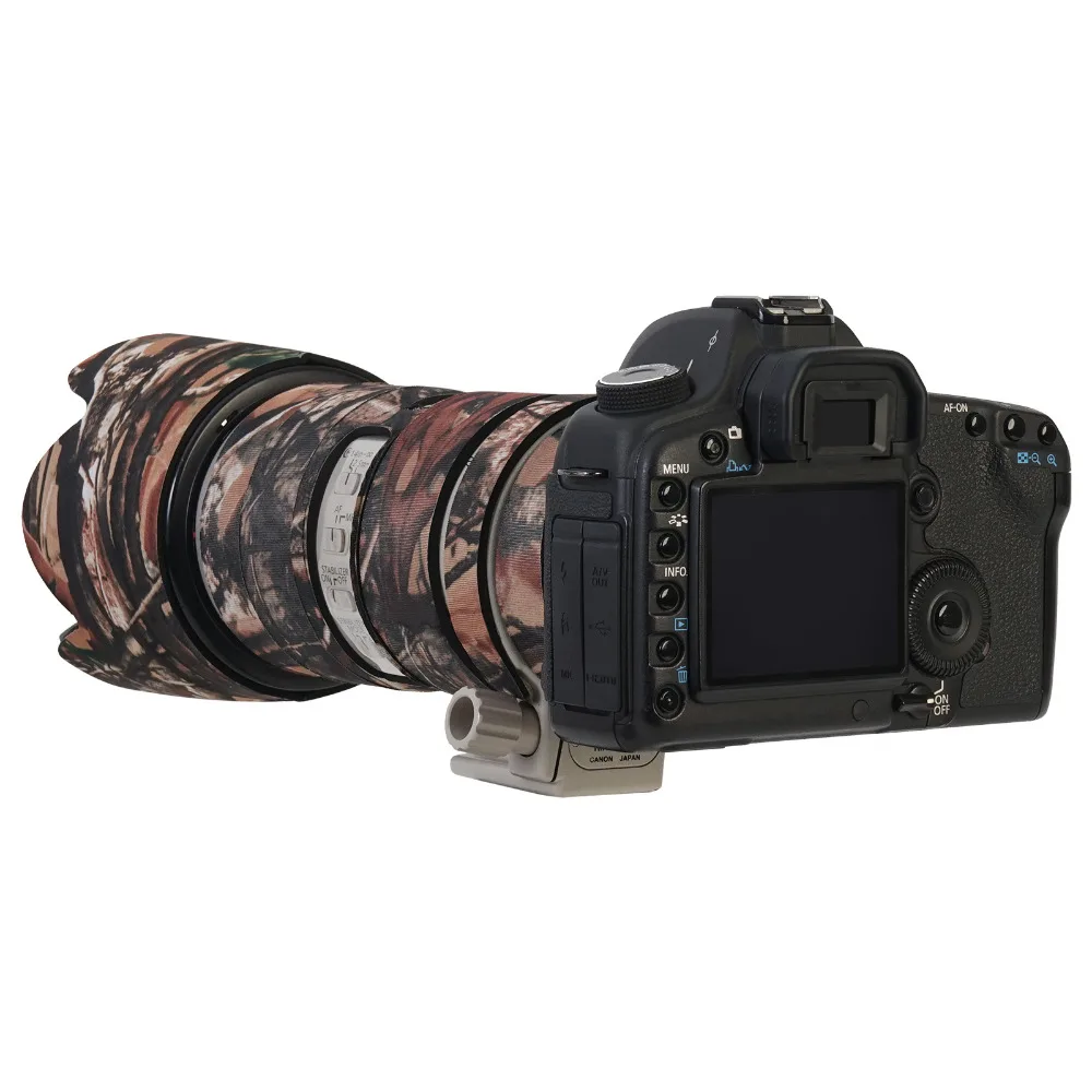 Camo Waterproof Neoprene Camera Lens Protective Coat Cover For Canon 70-200mm F2.8IS lens Rain Case Camouflage Gun Clothing (8)