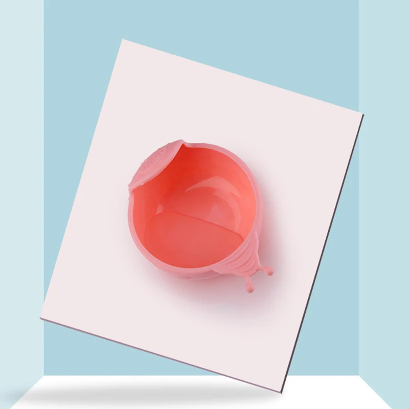 Детские Силиконовые блюда Antidrop Sucker дизайн мультяшная Улитка Форма чаша младенческой обучения безопасный непроливайка Кормление посуда NBB0371