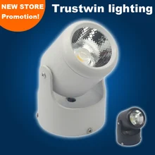 4 шт. угол луча фойе выставочный зал 10 Вт белый черный поверхностный монтаж вращающийся регулируемый светодиодный потолочный светильник Точечный светильник 10 Вт