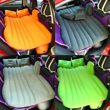 Универсальный надувной матрас на заднем сиденье для автомобиля, кровать для путешествий, многофункциональный походный коврик, матрас, подушка с подушками