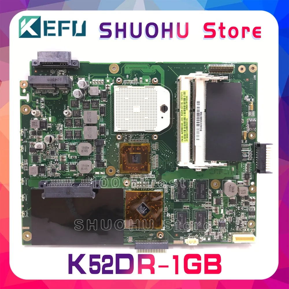 Kefu para Asus A52de 1gb Vídeo Hd5470 Computador Portátil Placa-mãe Testado 100% Trabalho Original K52dr K52d K52de A52d A52dr 1 Placa-mãe para computador, k52dr, k52d, k52de, a52d,