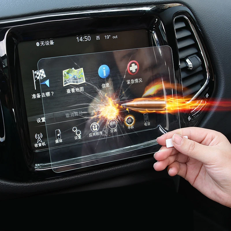 For Jeep Compass 2017 2018/ For Grand Cherokee 2014 2018 GPS Navigation Tempered Glass Screen 8.