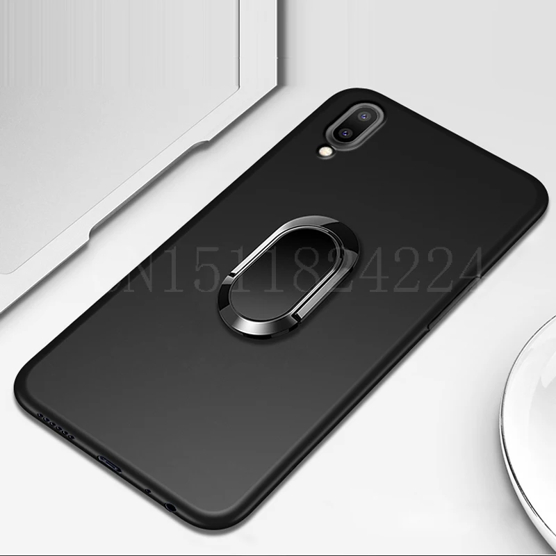 Finger Ring Cases For Meizu Note 9 8 Cover Fitted Silicone Soft TPU Magnet Matte Protector For Meizu A5 16T X8 Pro Case  (7)