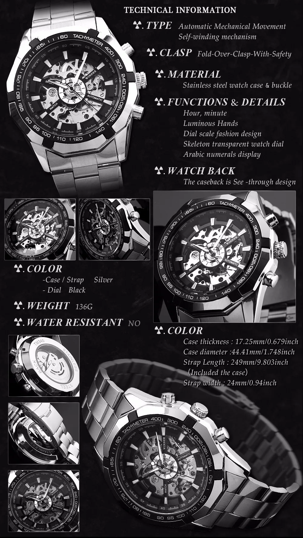 Мужские классические автоматические механические золотистые часы-скелетоны классические часы лучший бренд класса люкс мужские наручные часы с скелетом