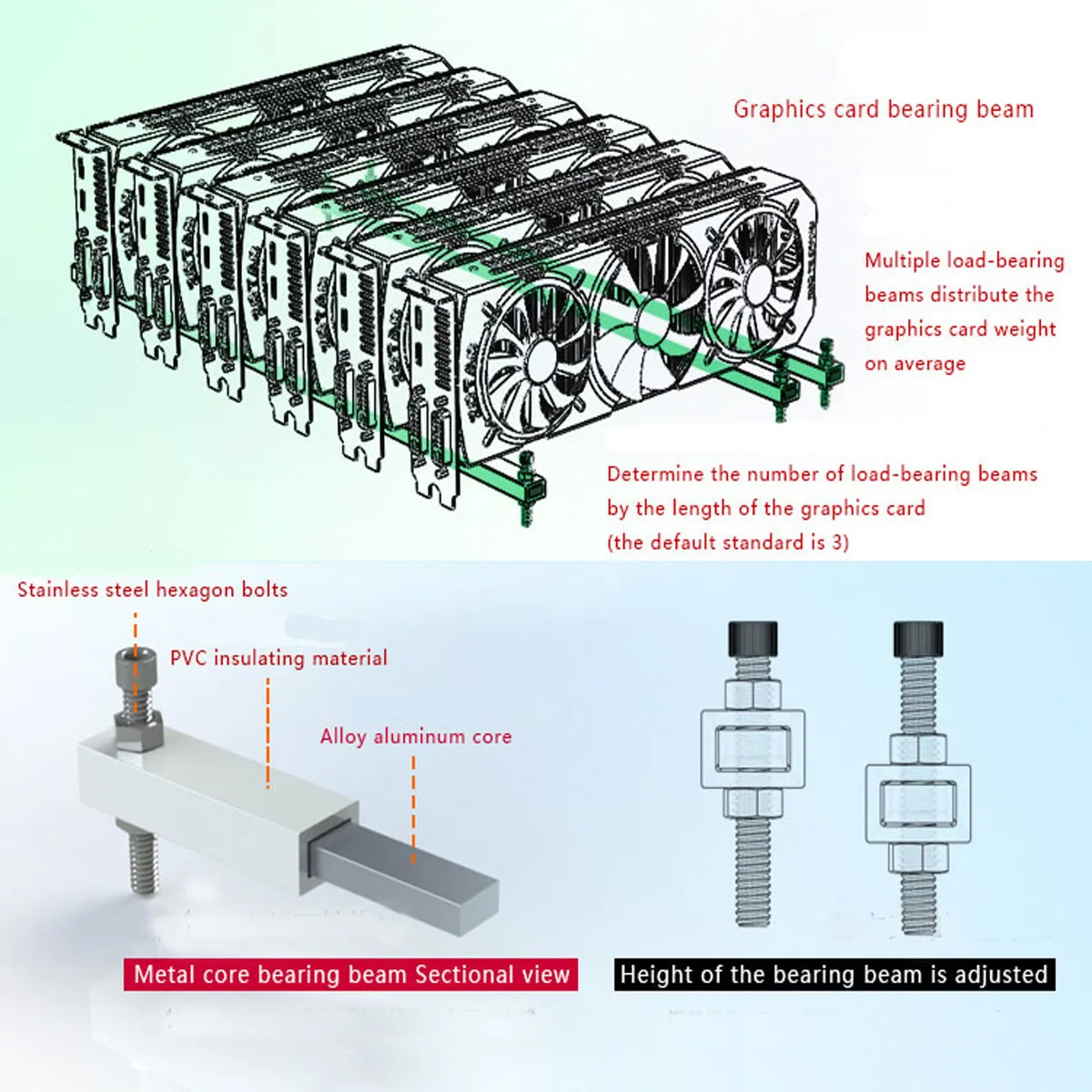 BX36 6GPU открытая горная рама, чехол для шахтера с ящиком, стильная криптомонета для 6 вентиляторов, чехол для компьютера, горная рама, серверное шасси