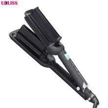 Плойка для завивки волос с ЖК дисплеем электрическая керамическая трехтрубная Плойка для завивки волос ролик для завивки воды Плойка для завивки волос инструменты для моделирования 3 баррель турмалин