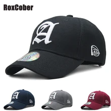 Roxcober модные унисекс для спорта и отдыха с вышитыми буквами для игры в гольф Бейсбол кепки, кепки с козырьком, регулируемая шапка в стиле хип-хоп кепки для женщин
