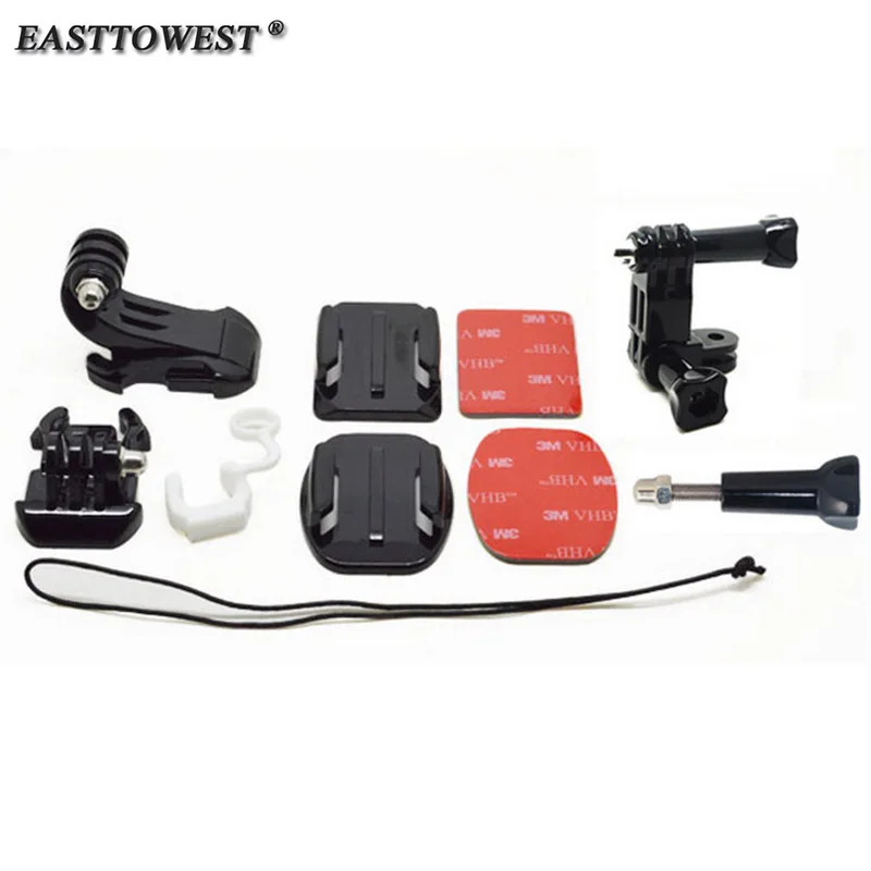 Дешевый Easttowest Go Pro Интимные аксессуары комплект Камера тросов Сёрфинг серфинга крепления Surf креплением для Xiaomi Yi Go Pro Hero 4 3 + SJCAM SJ4000