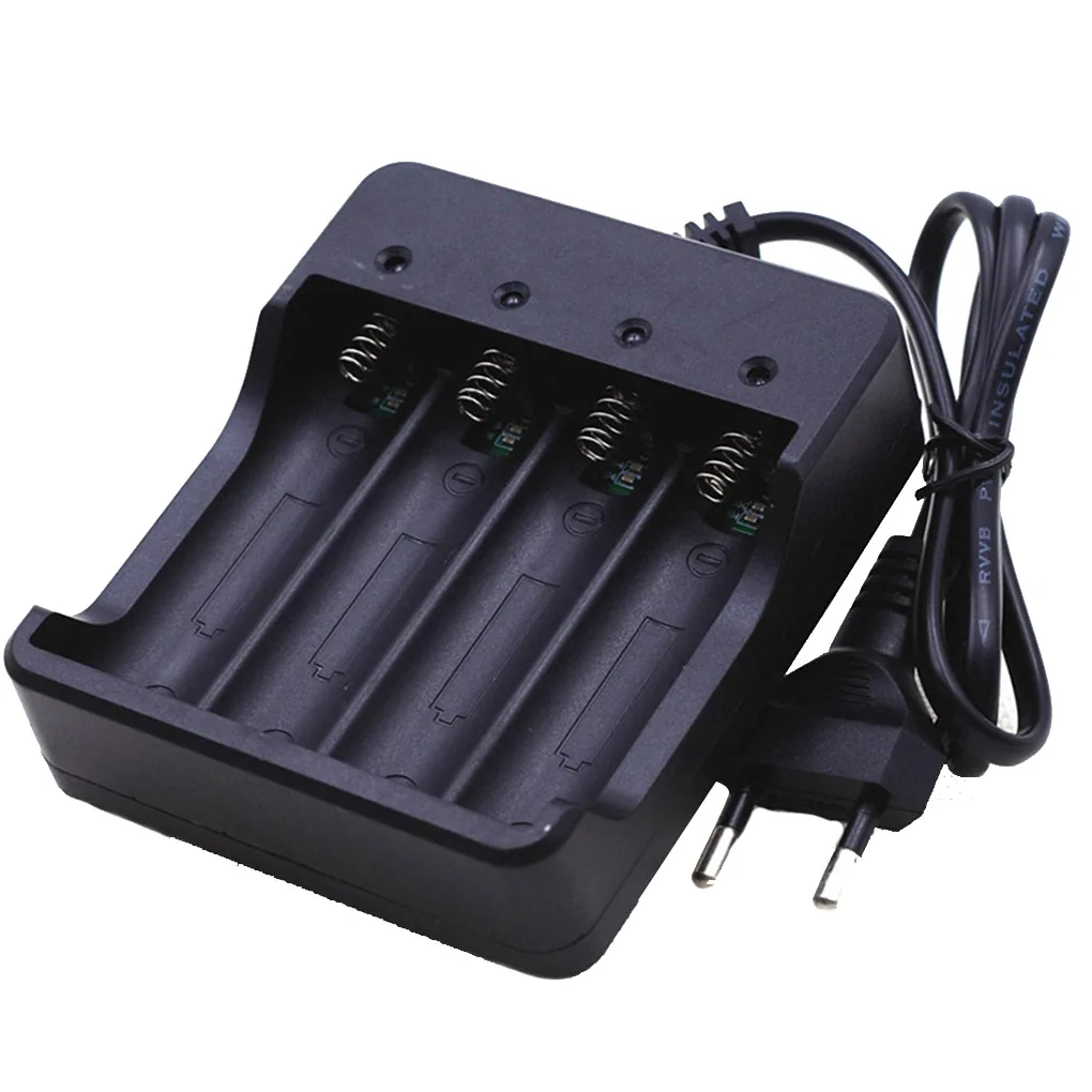 

4 Slots 18650 Batteries 3.7v Lithium Ion Battery Charger Portable Travel Charger 110V-240V Input