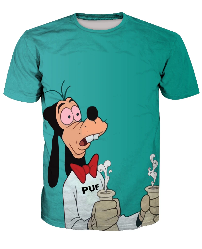 

2017hot sale New fashion 3D men's Not the same Goofy print casual short sleeve T-shirts custom-made free shipping m to 6xl