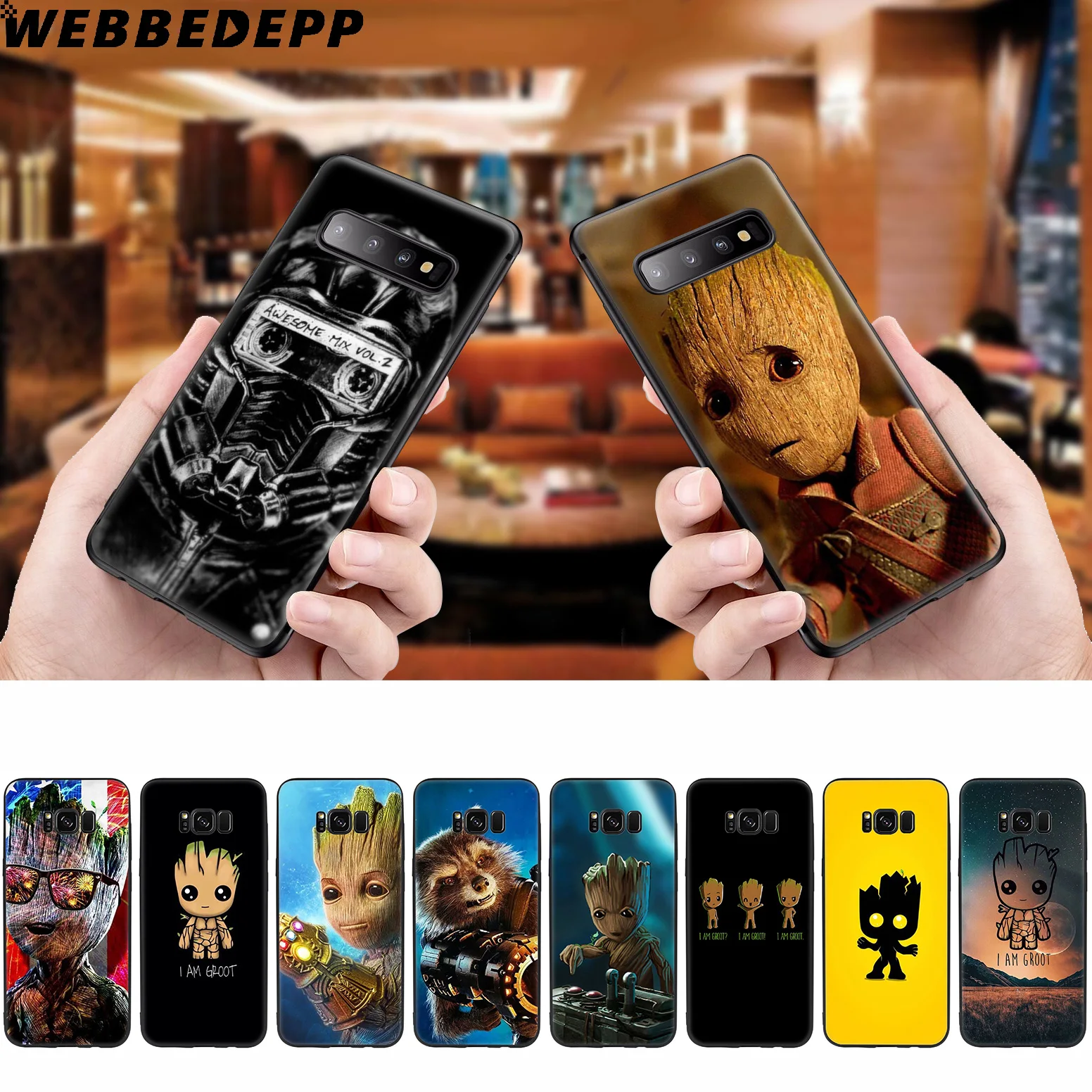 Стражи для Galaxy Groot мягкий чехол Samsung S10 S10e S9 S8 Plus S7 S6 Edge &amp J6 2018 Note 10 9 8 |