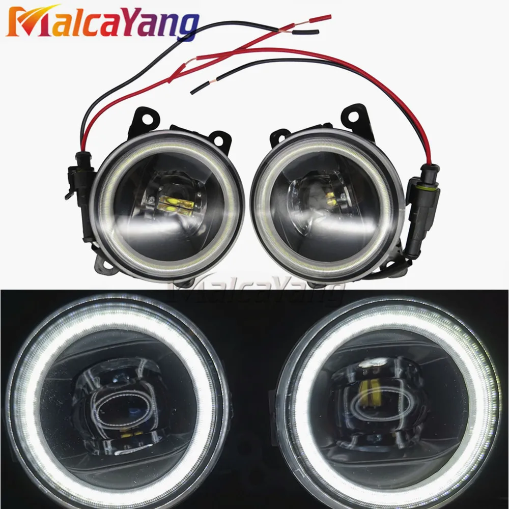 

Angel Eyes 90MM Round Bumper LED Fog Light For Mitsubishi ASX 2013 2014 Car Styling