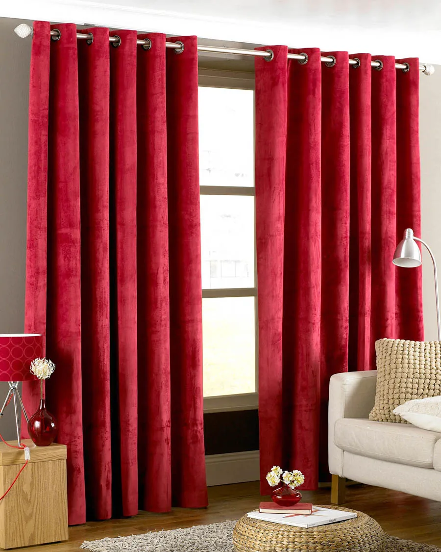 Heavy Weight Velvet Blackout Windows Curtain